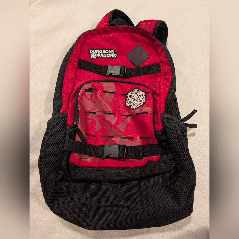 Dungeons & Dragons Red and Black Backpack